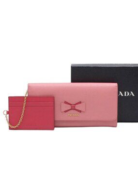 Prada Saffiano Bifold Wallet With Passcase